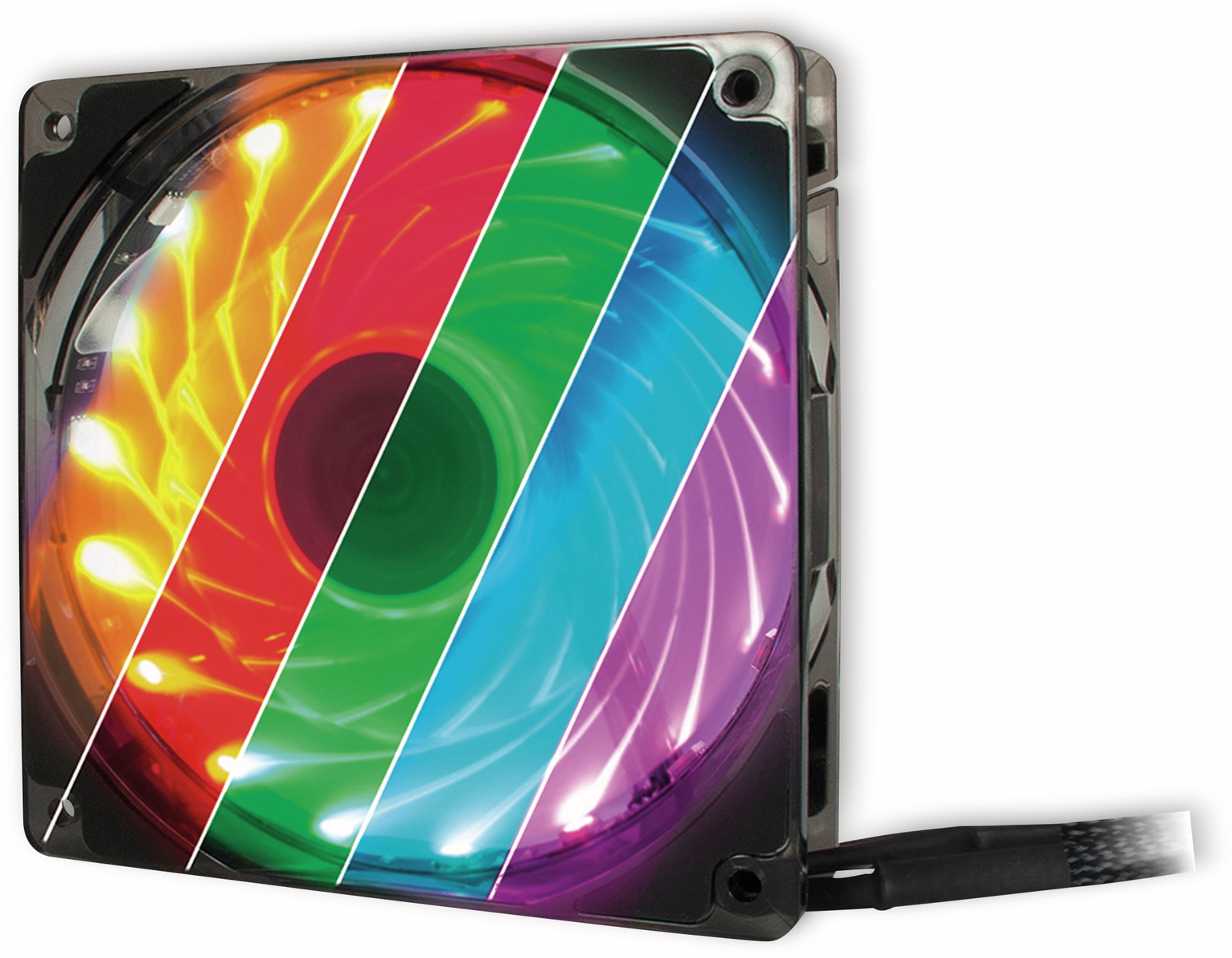 Image of INTER-TECH PC-Lüfter ARGUS L-12025 Aura, 120mm LED, RGB