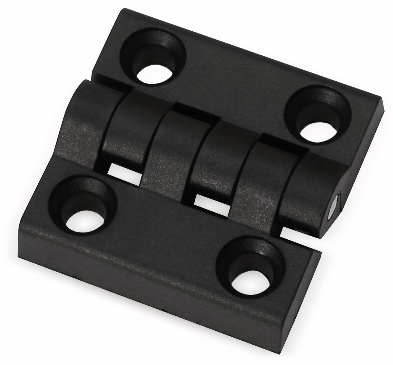 Kunststoffscharnier 65x65 mm schwarz