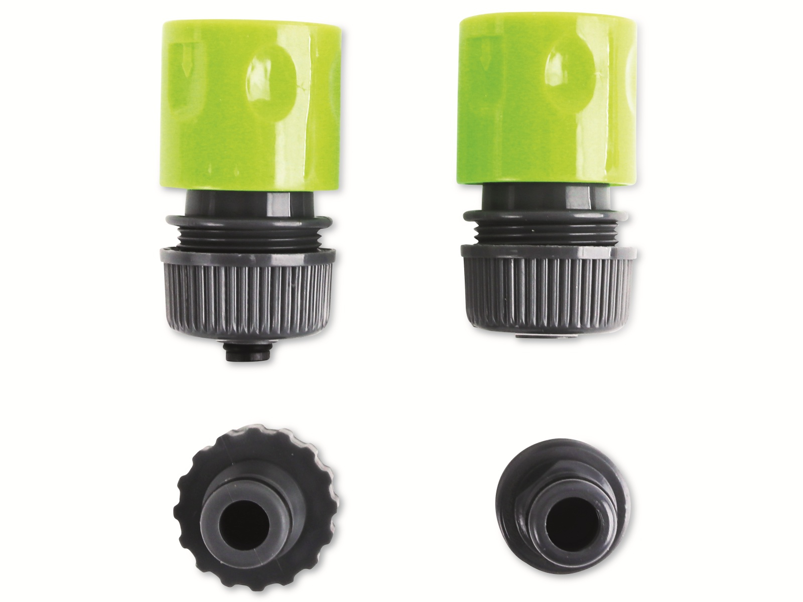KINZO Gartenschlauch-Anschluss-Set, 4 Stück, 1/2 "