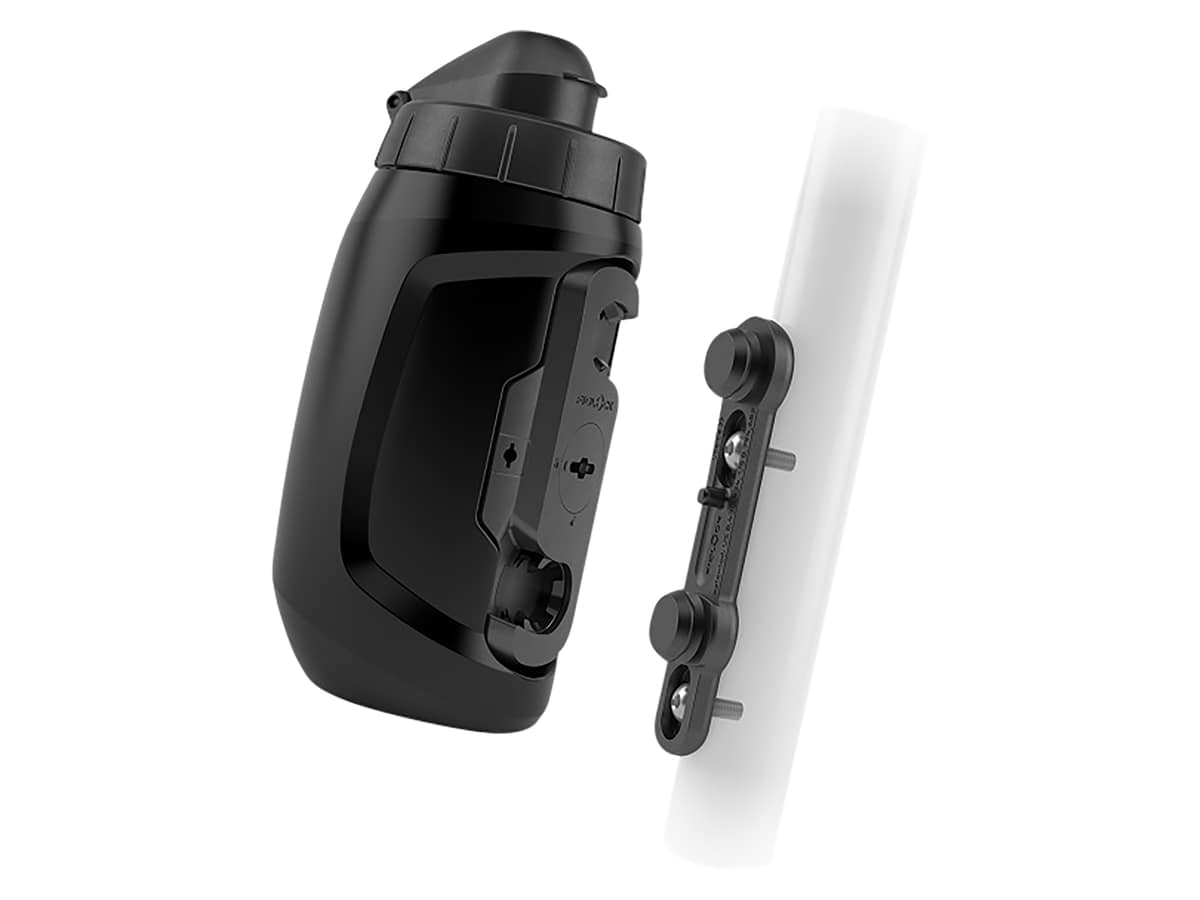 FIDLOCK Trinkflasche Twist bottle 450 + bike base black/black