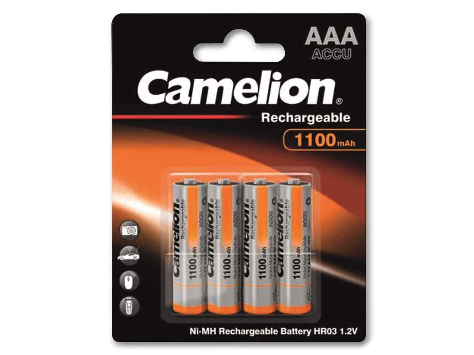 Image of CAMELION NiMH-Micro-Akku 1100 mAh, 4 Stück