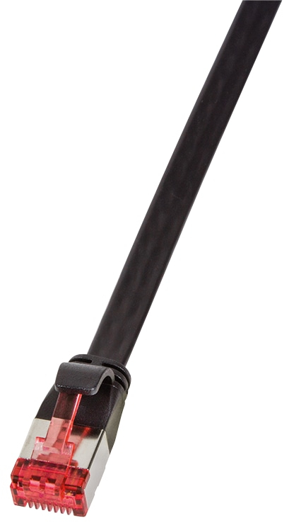 CF2013S RJ45 Netzwerkkabel Patchkabel cat 6 u ftp 025 m Schwarz vergoldete Steckkontakte - Logilink