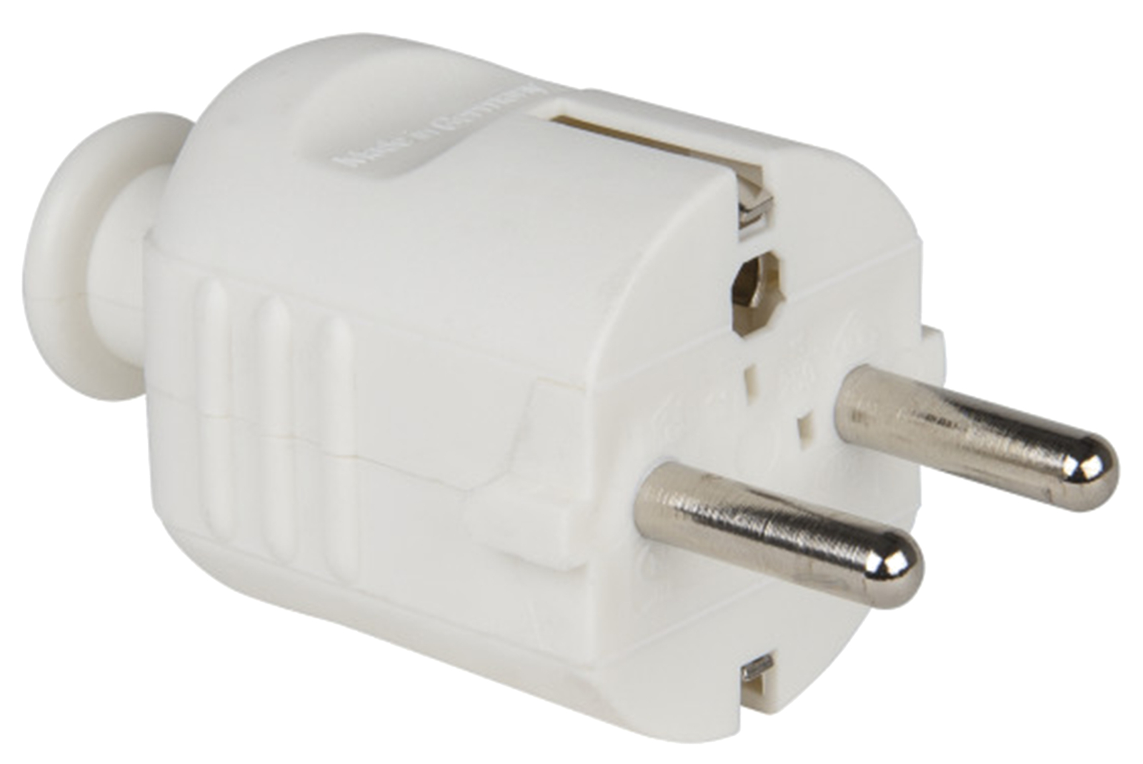 PCE Schutzkontaktstecker PP 2SL, weiß