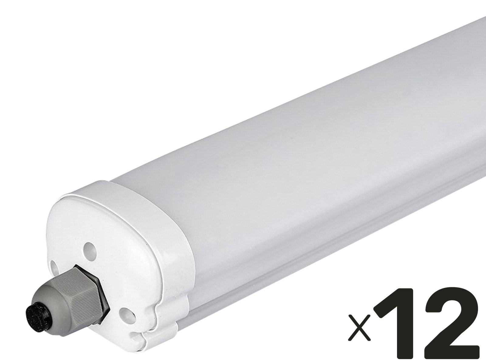 Vtac - v-tac LED-Feuchtraum-Wannenleuchte VT-1574-N eek e 48 w 5760 lm 6500 k 1500 mm 12 Stück