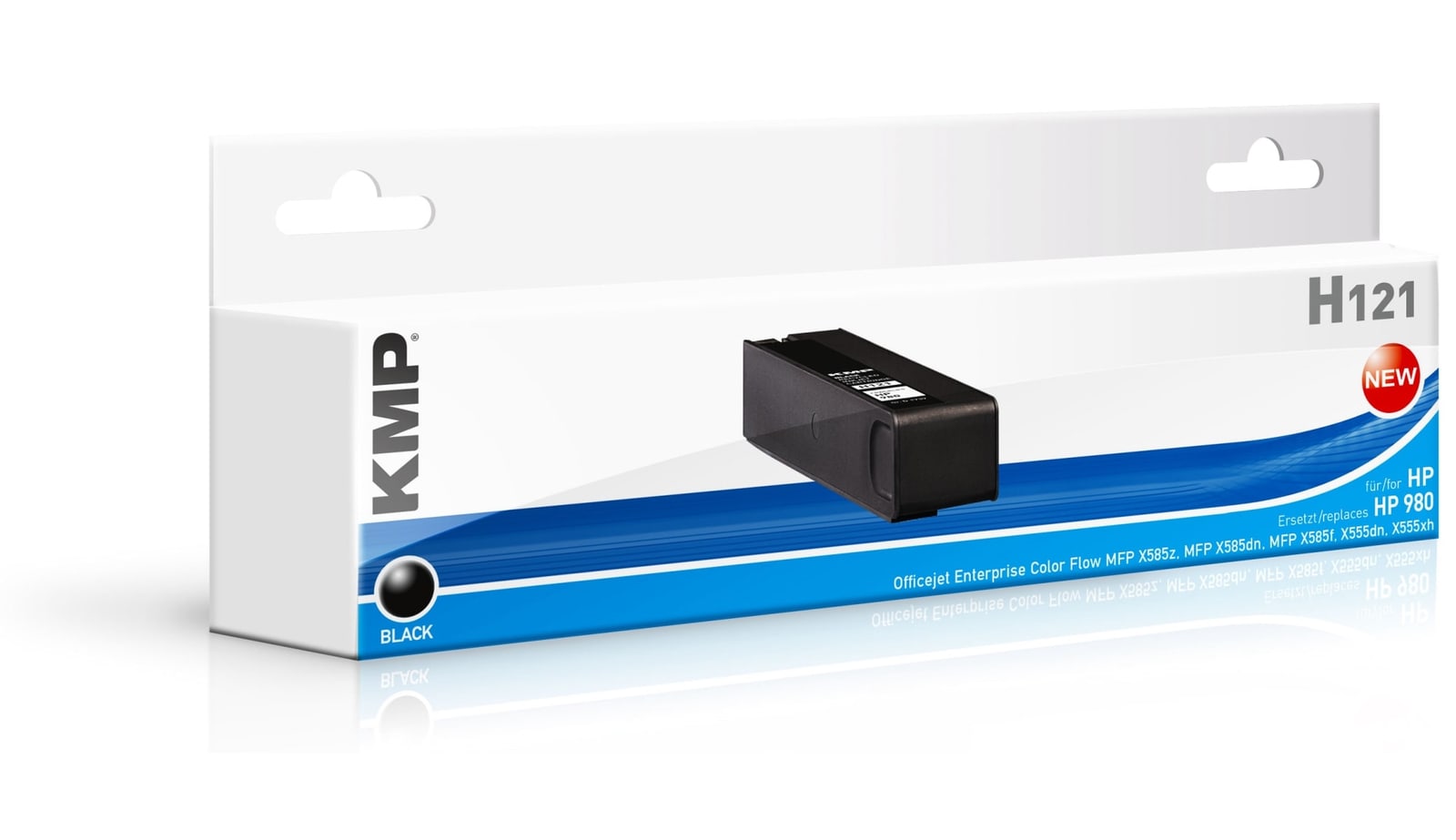 Tintenpatrone kompatibel für hp 980 (D8J10A) schwarz - KMP