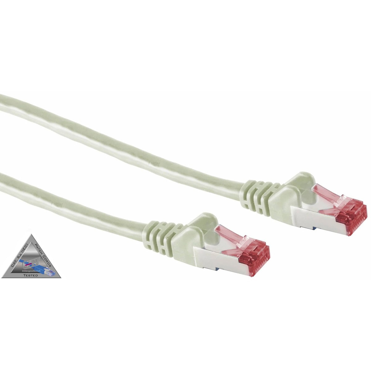 Markenlos - CAT6A Patchkabel s-ftp pimf ghmt Zertifiziert Halogenfrei grau 20 m