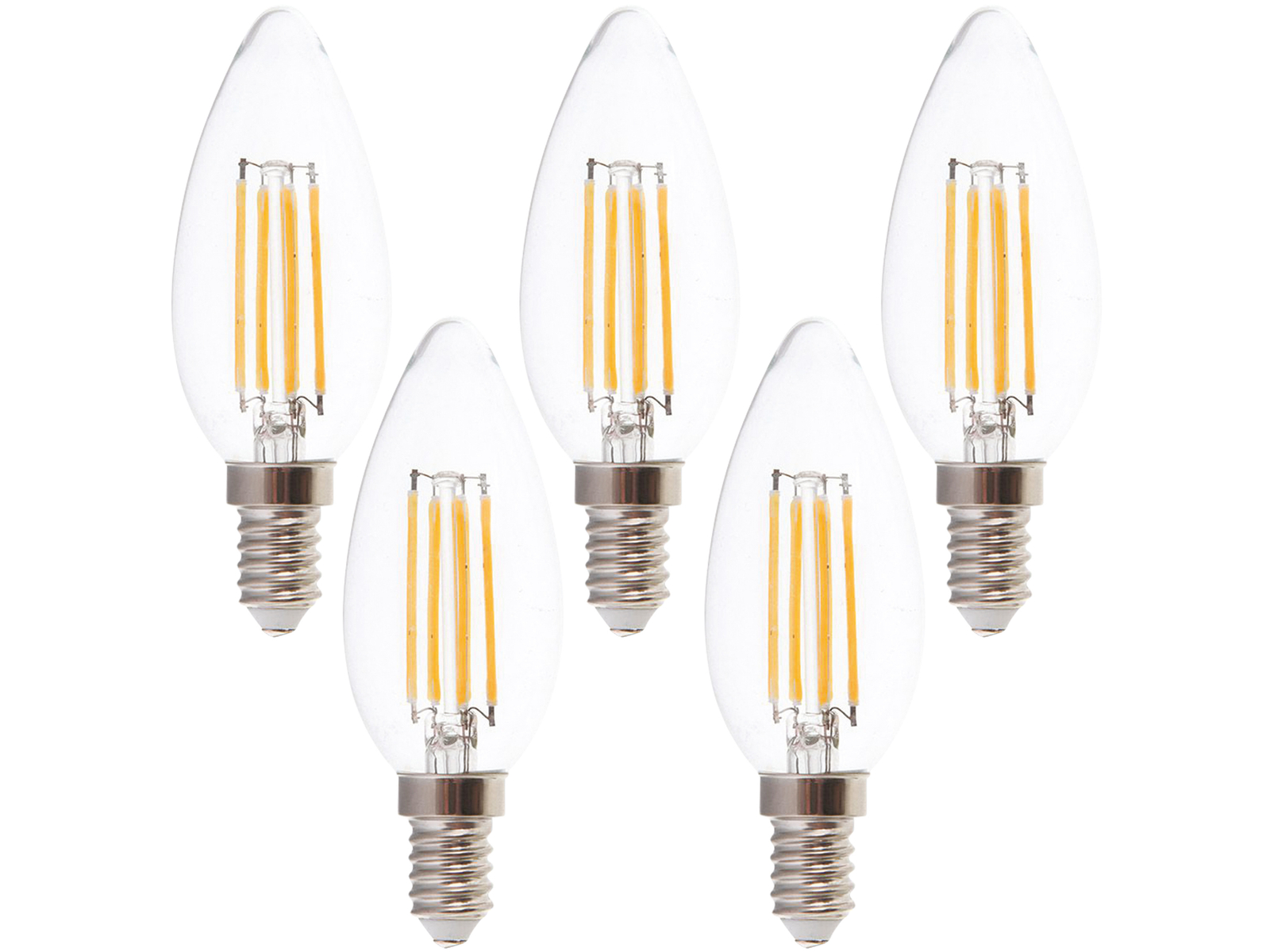 Vtac - v-tac LED-Filament-Lampe VT-1986-N E14 eek f 4W 400lm 3000K 5 Stück