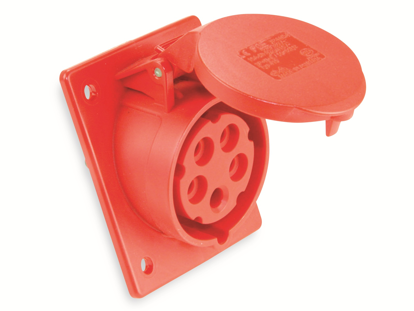 16A CEE Anbau Steckdose IP44 schräg 5-polig SCHRAUBLOS 16 A 5p PCE 415-6TT - Image 3