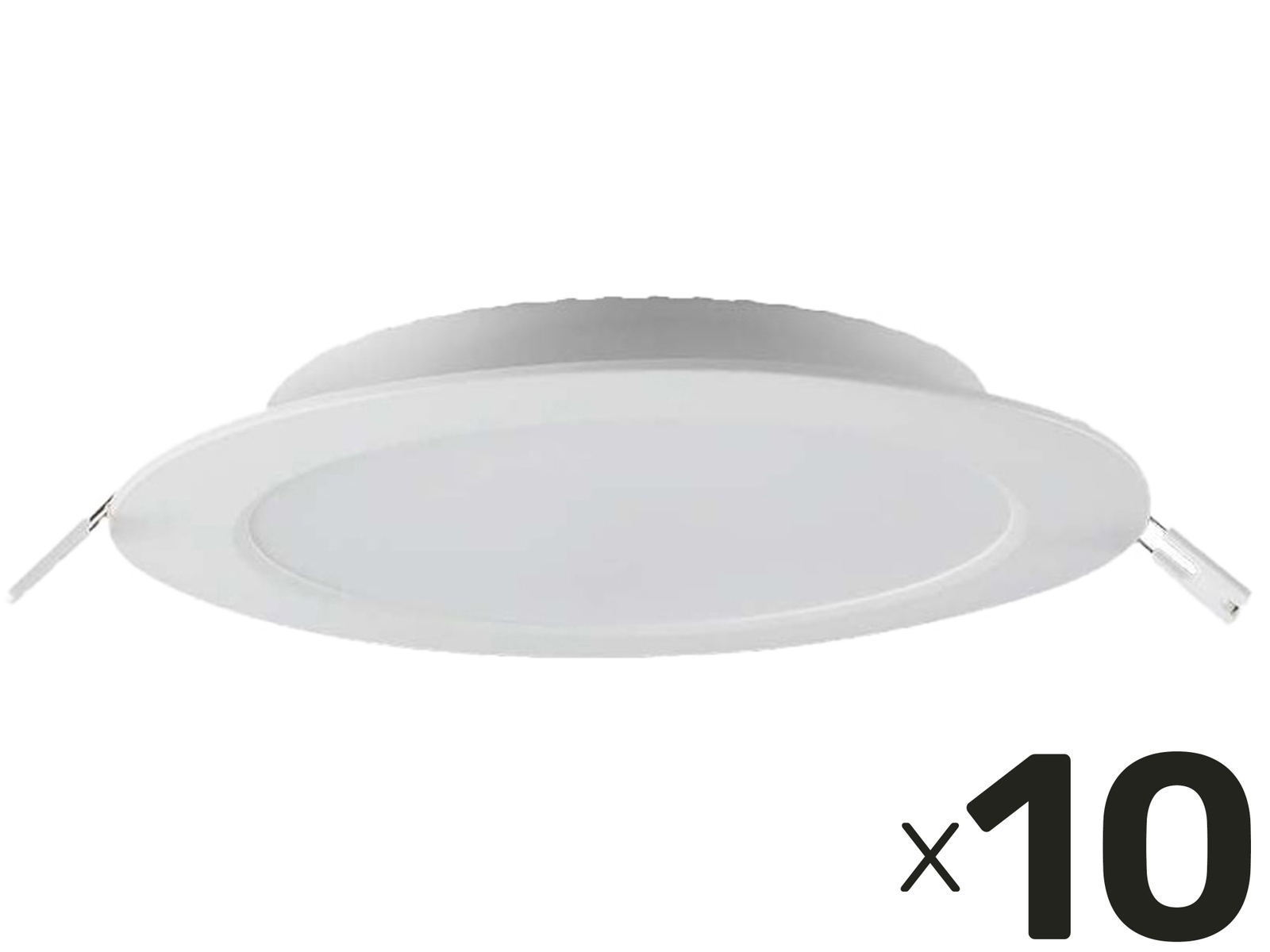 V-TAC LED-Einbauleuchte VT-61018, EEK: E, 18 W, 1980 lm, 4000 K, 10 Stück