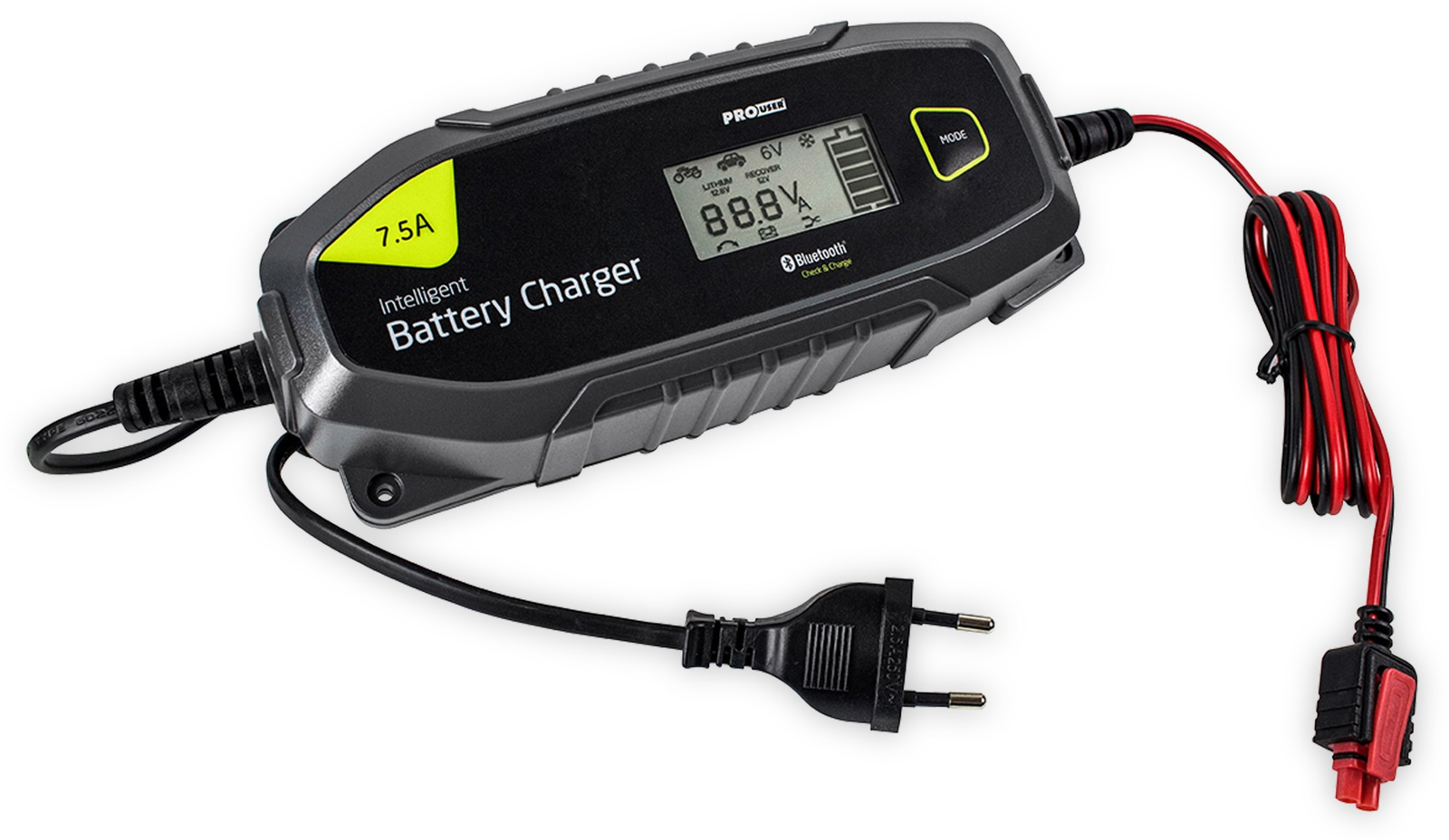 PROUSER Mikroprozessor Ladegerät, 16637, IBC7500B, 12/24 V, 7,5 A, Bluetooth