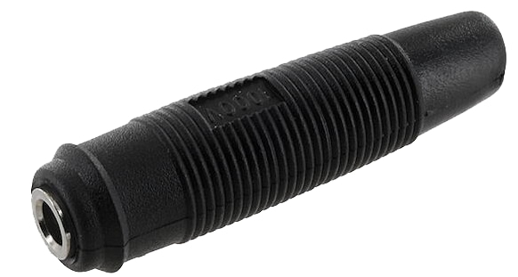 ECON CONNECT Kabelbuchse 4 mm, schwarz, mit Lötanschluss