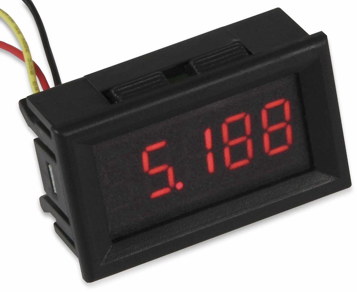 Joy-It Rot/Schwarz Digital Voltmeter 5 Digit, Einbauinstrument,