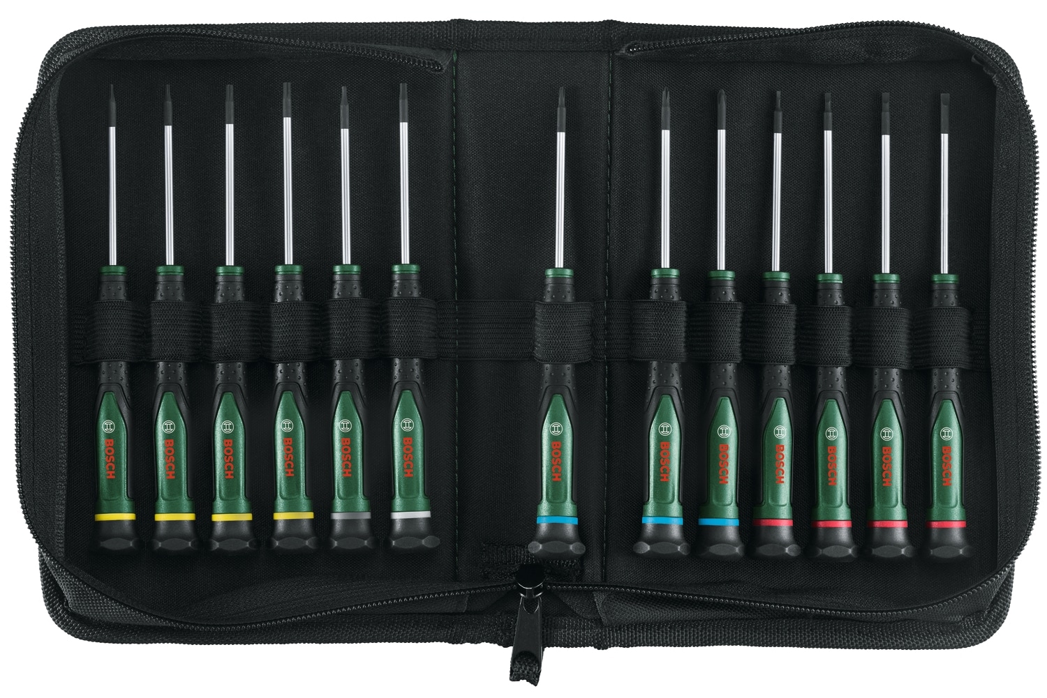 Image of BOSCH Präzisionsschraubendreher-Set, 1600A02Z9N, 13-teilig