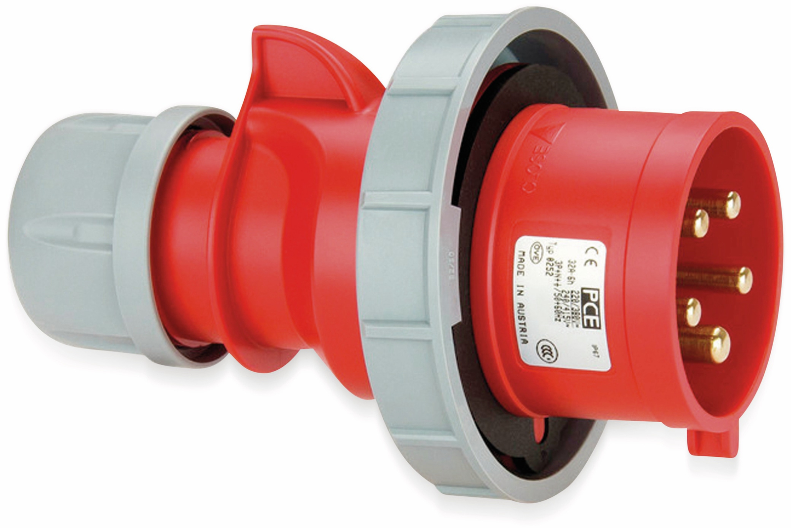 CEE-Stecker Shark 32A 5-polig 400 v IP67 - PCE