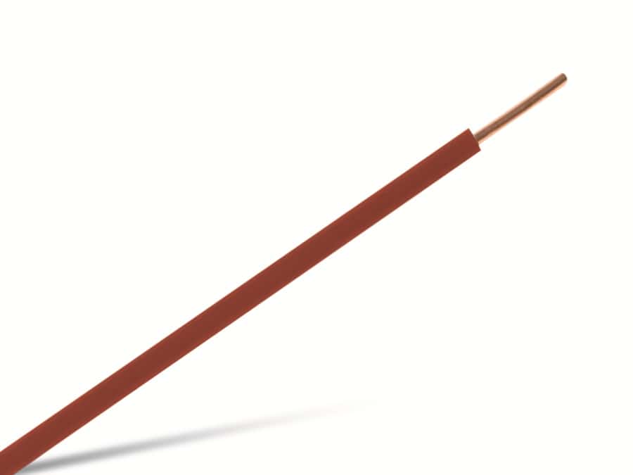 Installationslitze H05V-K, 0,5 mm², 100 m, rot
