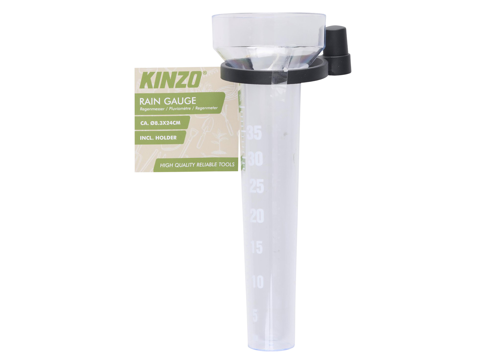 KINZO Regenmesser, Ø 8,3 cm, 40 ml