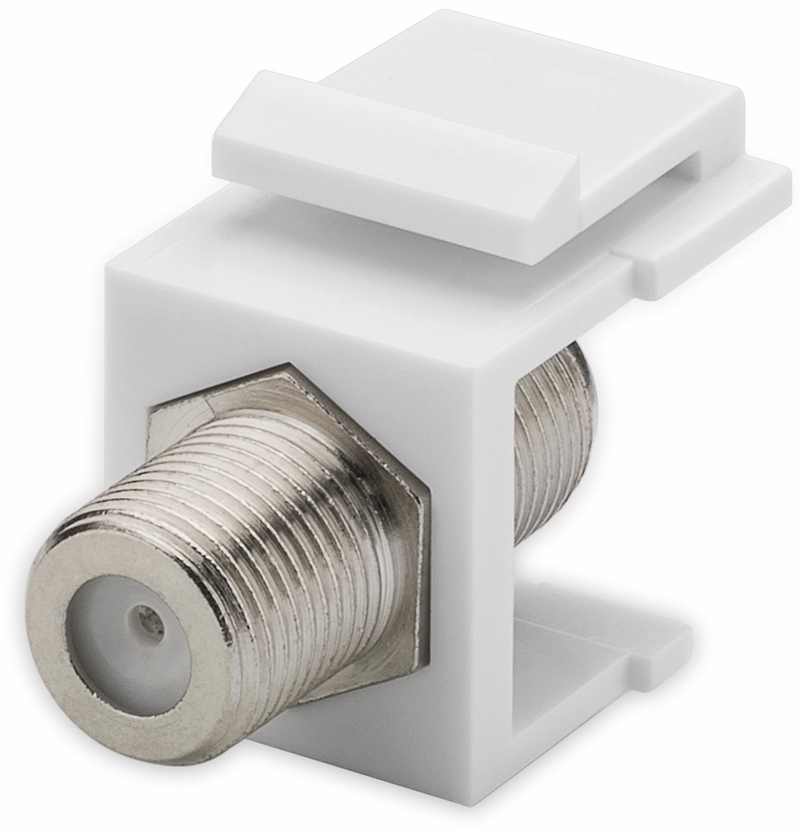 Image of GOOBAY 79474 - Keystone Modul F-Buchse / Buchse, weiß
