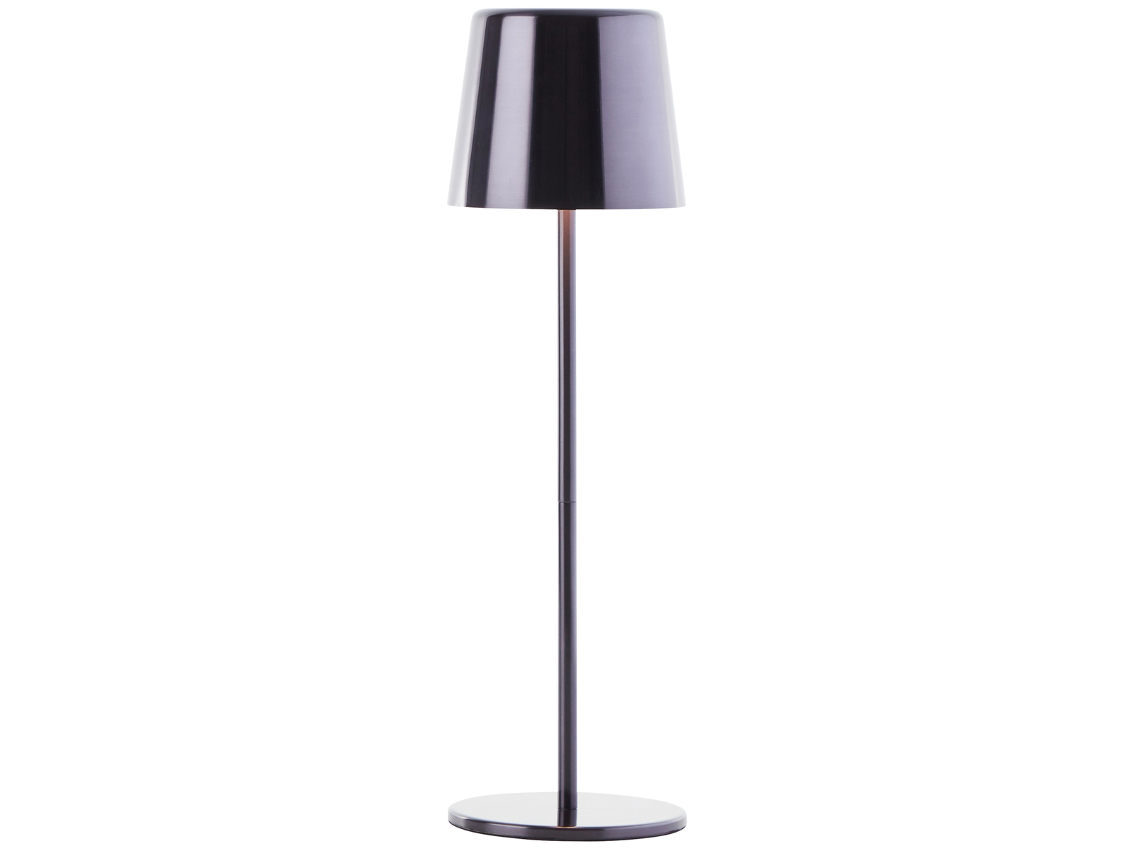 BRILLIANT LED-Akku-Tischleuchte Xaana, 4W, 300lm, CCT, schwarz-chrom