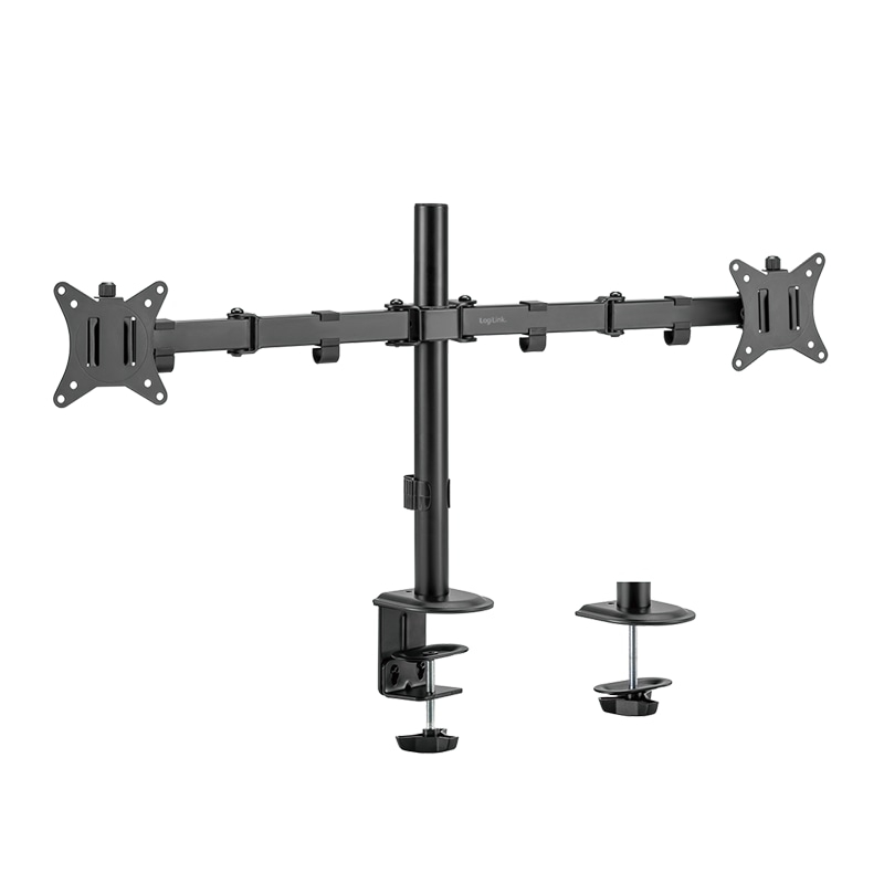 LOGILINK Monitorhalterung BP0172 2fach 17-32, Aluminium