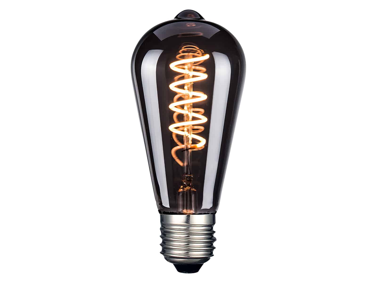 LUXULA LED-Filament-Lampe, SPIRAL, Pear, E27, 4W, 40lm, 1800K, dimmbar