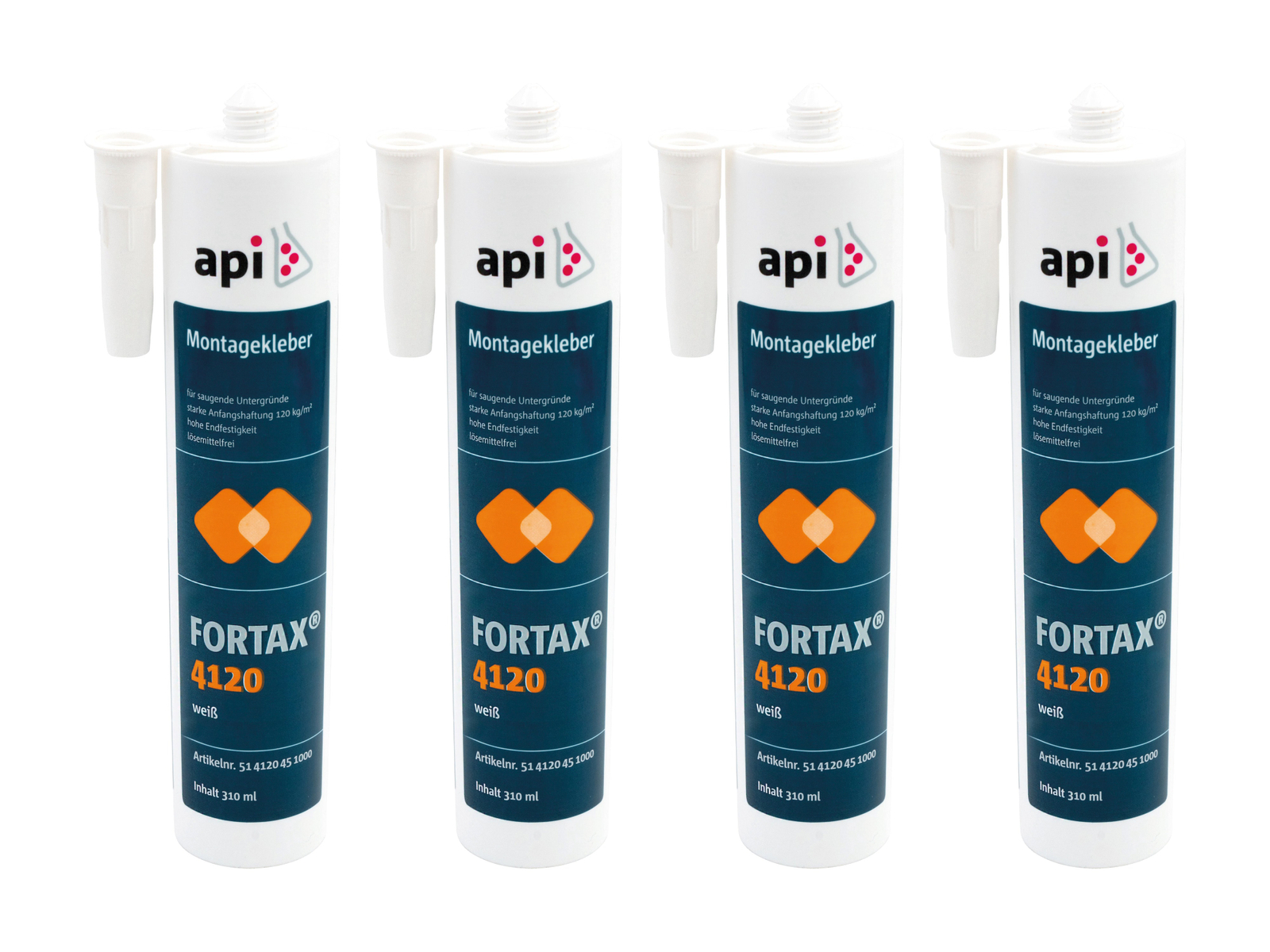 GERBAND Montagekleber, FORTAX 4120, 310 ml, 4 Stück