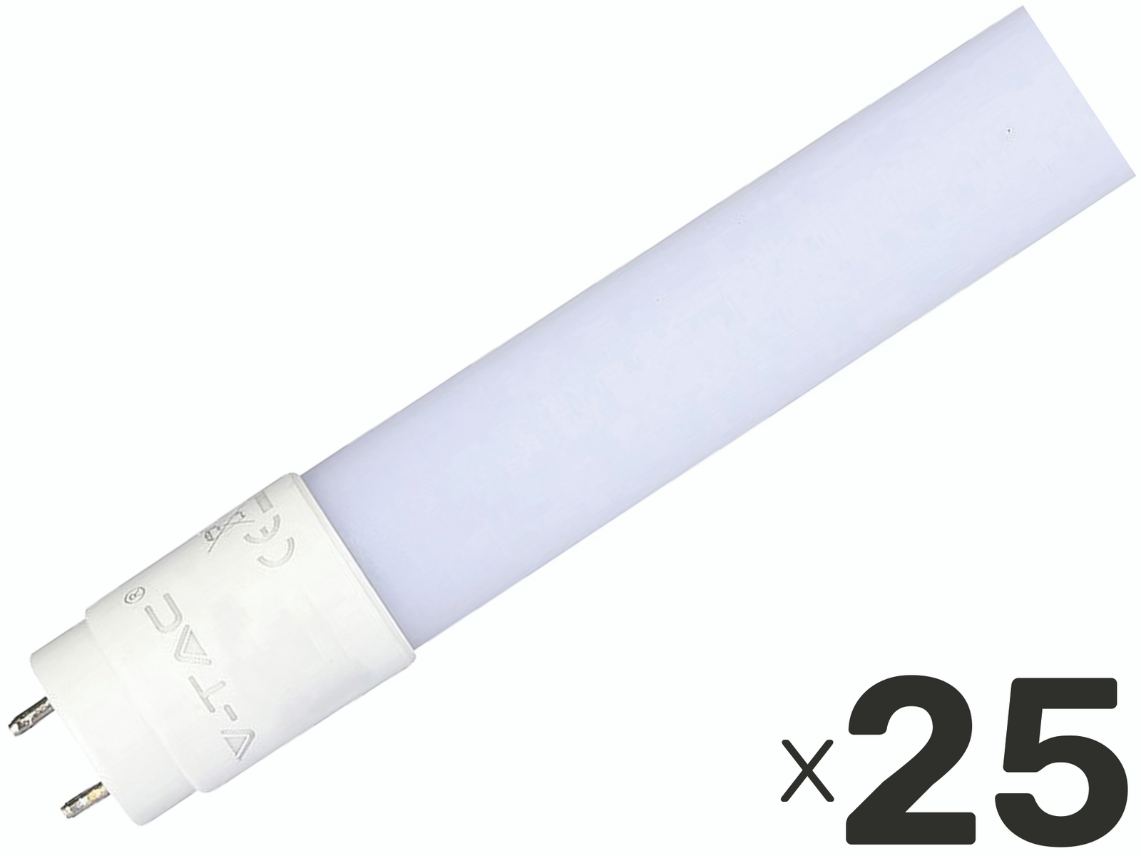 V-TAC LED-Röhre VT-9077, T8, G13, EEK: F, 14 W, 1400 lm, 4000 K, 900 mm, 25 Stück