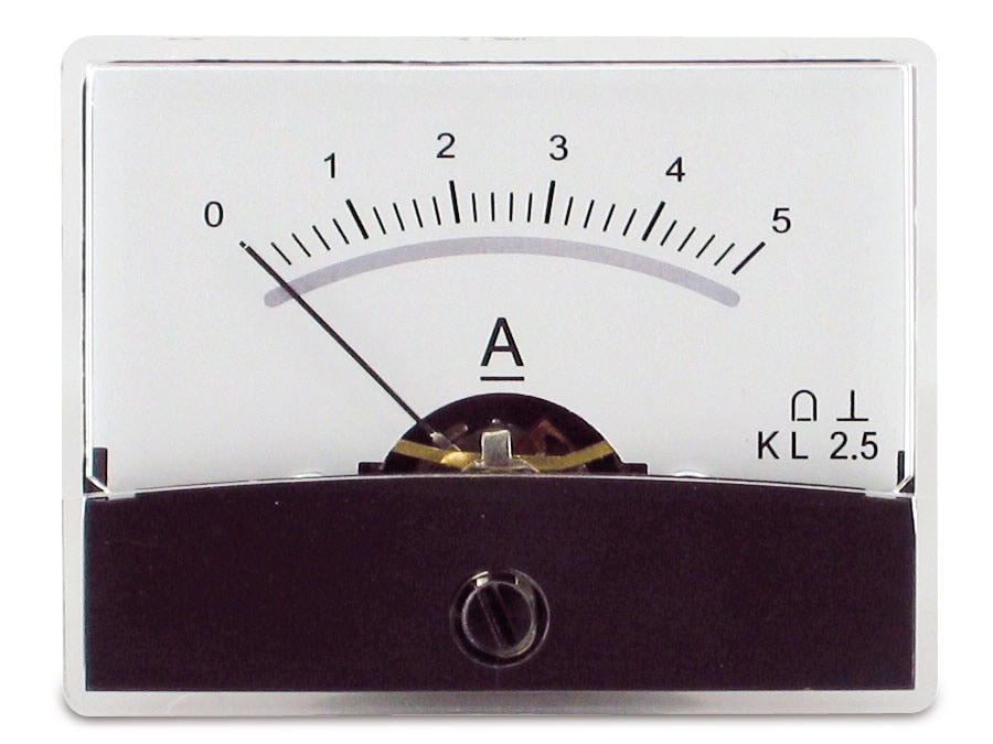Image of Einbau-Messinstrument mit Spiegelskala, 0...5 A-