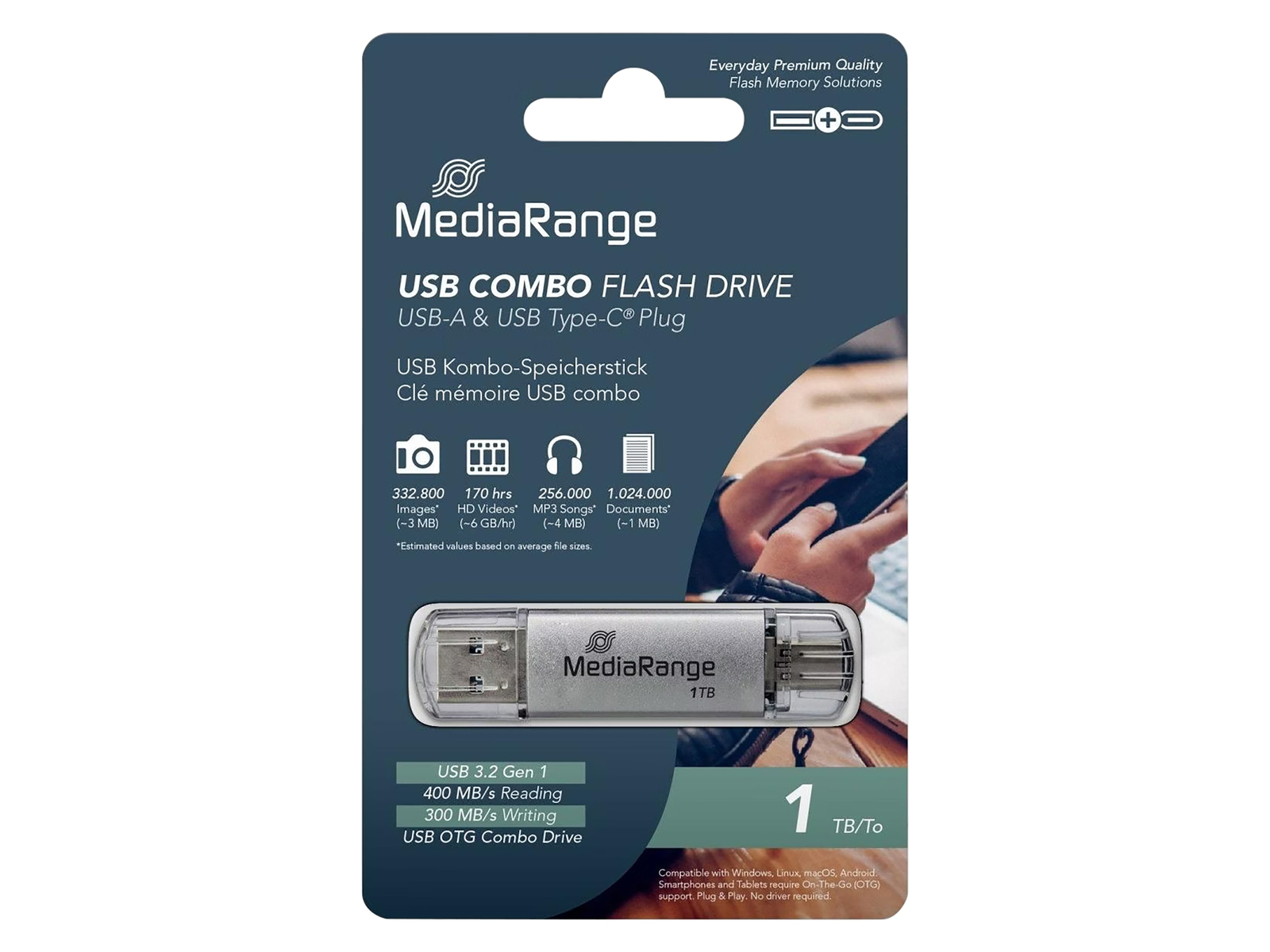 MEDIARANGE USB-Stick MR941 USB 3.2, 1TB