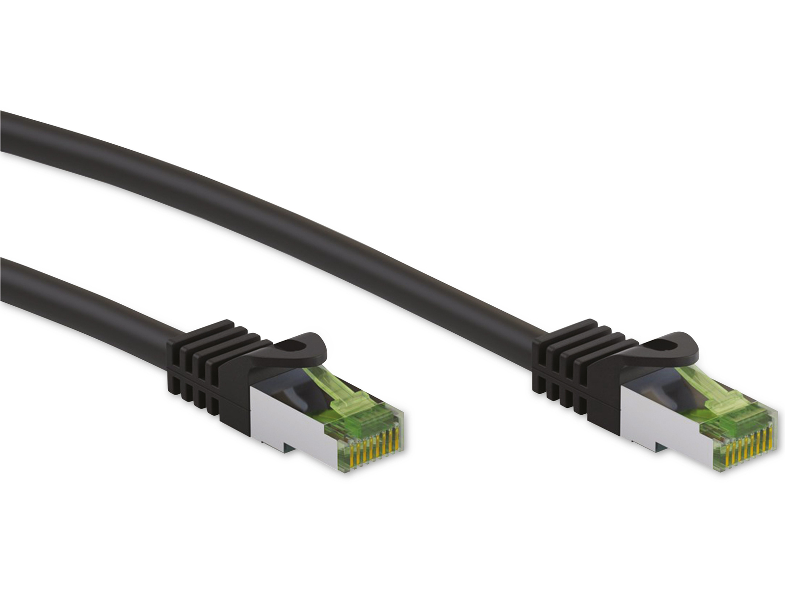 GOOBAY CAT.8.1 Netzwerkkabel S/FTP, GHMT, CU, schwarz, 0,5m