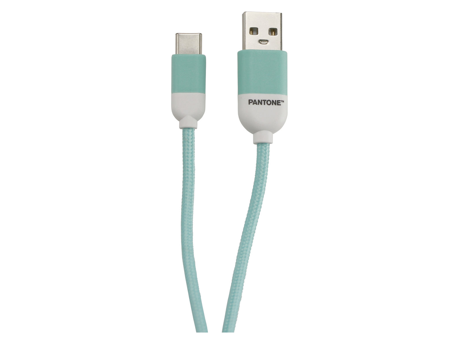 PANTONE, USB Kabel, USB 2.0, 1,5 m, USB A zu USB C, Cyan
