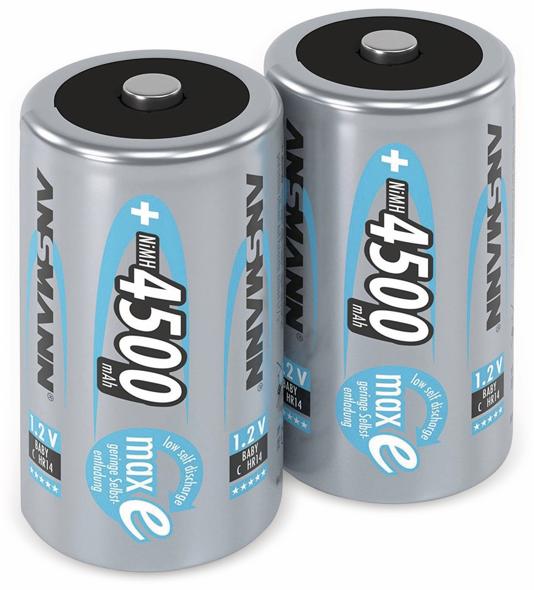 Image of ANSMANN NiMH-Baby-Akku maxE, 4500 mAh, 2 Stück