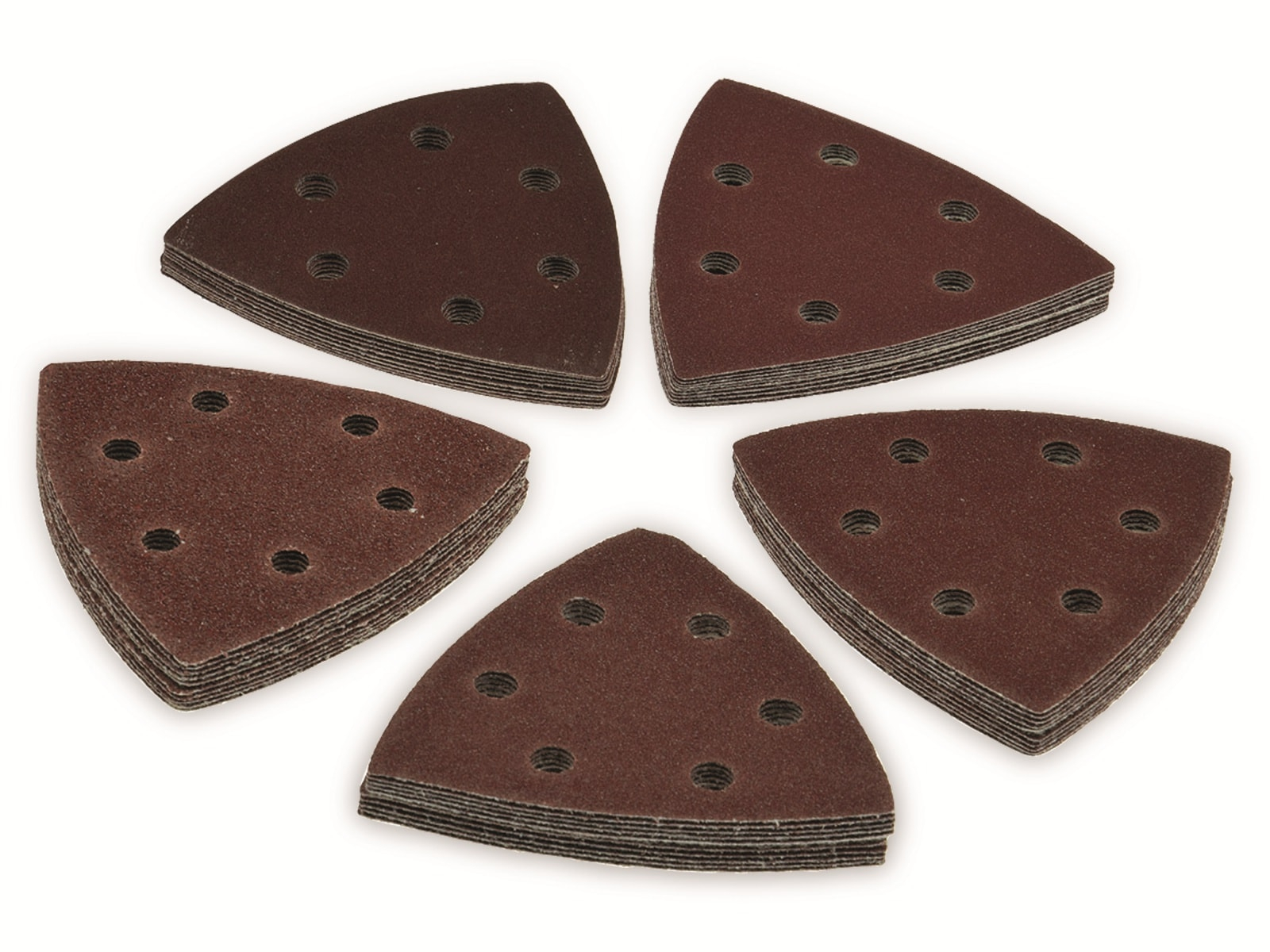 Image of CHILITEC Schleifdreiecke-Set, 93x93x93 mm, 50-tlg.