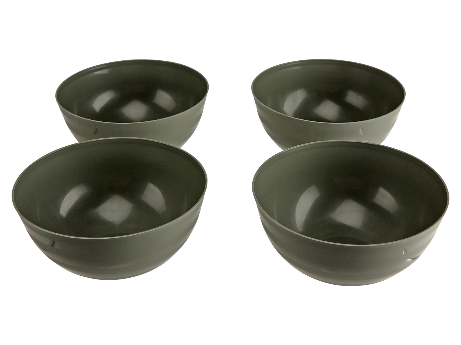 Image of Camping-Schalen, 4-teilig, grau, Ø 140mm