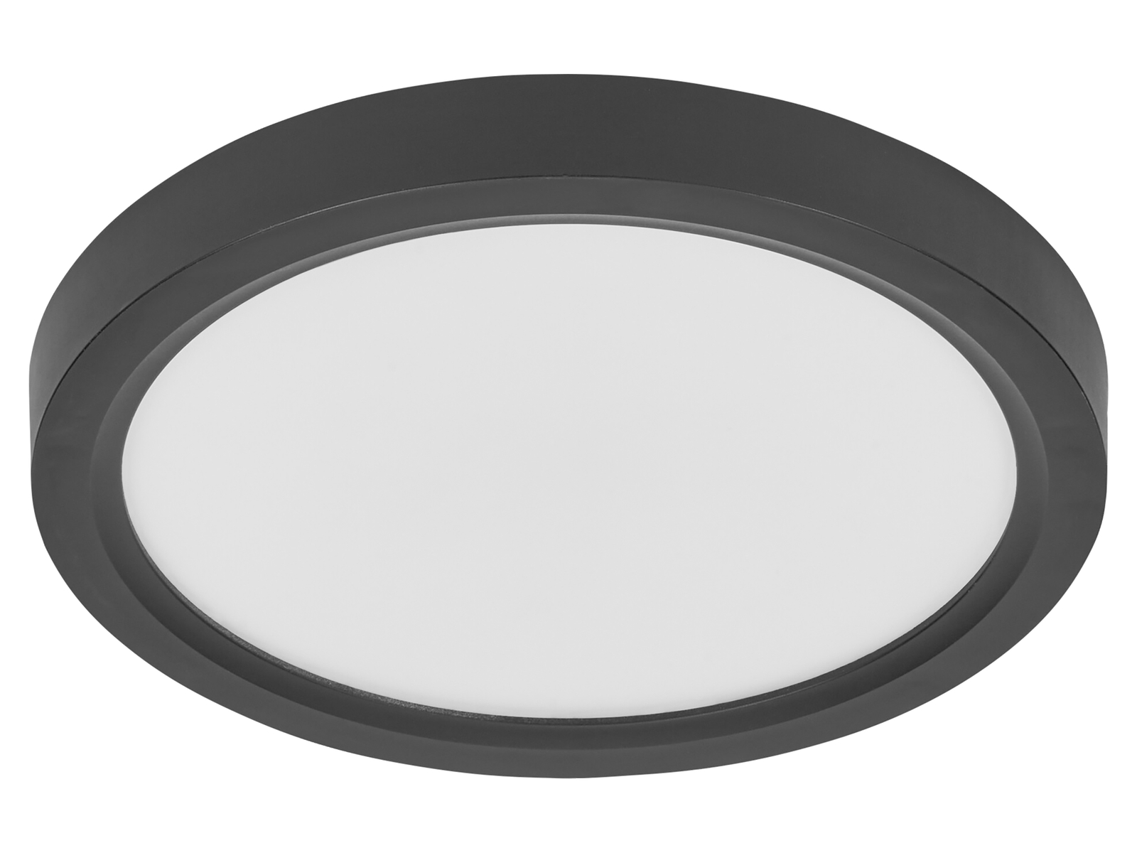 OSRAM LED-Deckenleuchte, 24W, 3000K, 2500lm, warmweiß, IP20, dimmbar, schwarz, Ø32 cm