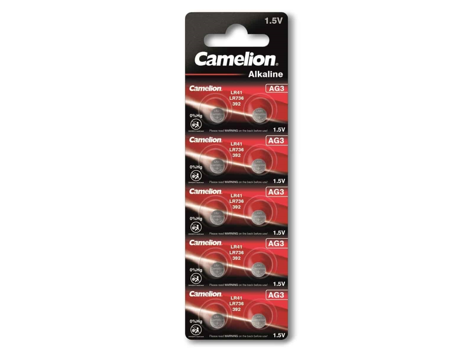 Image of CAMELION Knopfzelle AG3, 10 St.