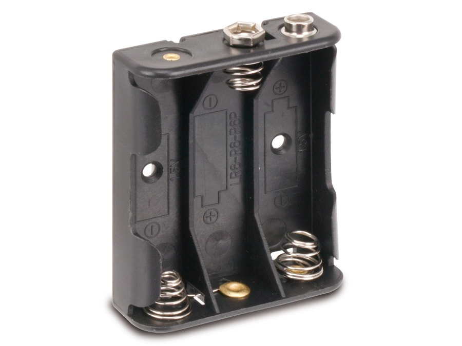 Image of Batteriehalter, 3x Mignon, Clipanschluss
