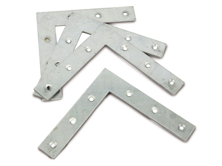 Image of BGS TECHNIC Verbindungsbleche, L-Winkel, 100x100 mm, 4 Stück