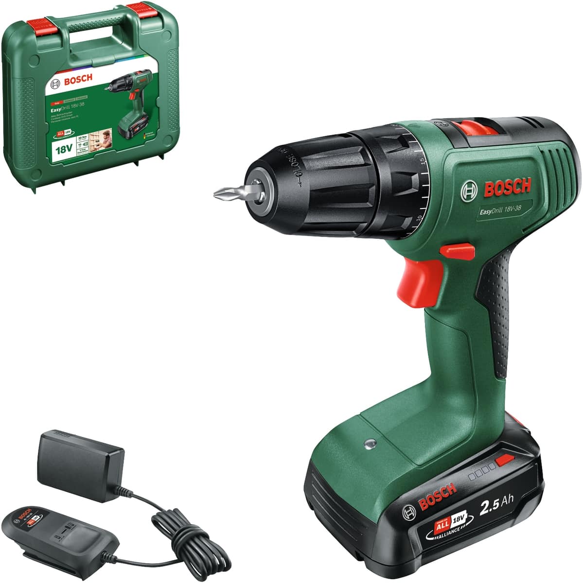 Image of BOSCH Akku-Bohrschrauber Easy Drill, 18V-38