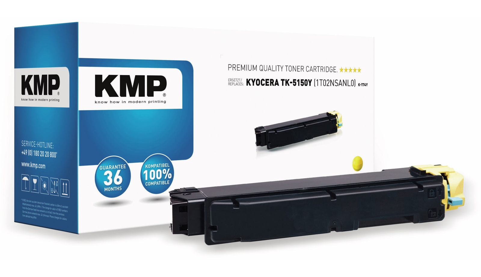 Tonerkassette ersetzt Kyocera TK-5150Y Kompatibel Gelb 10000 Seiten K-T74Y