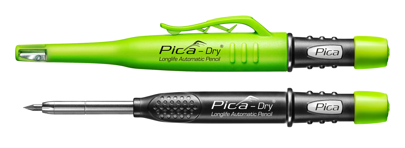 Pica Grau/Schwarz/Grün Dry Tieflochmarker Longlife Automatic Pencil