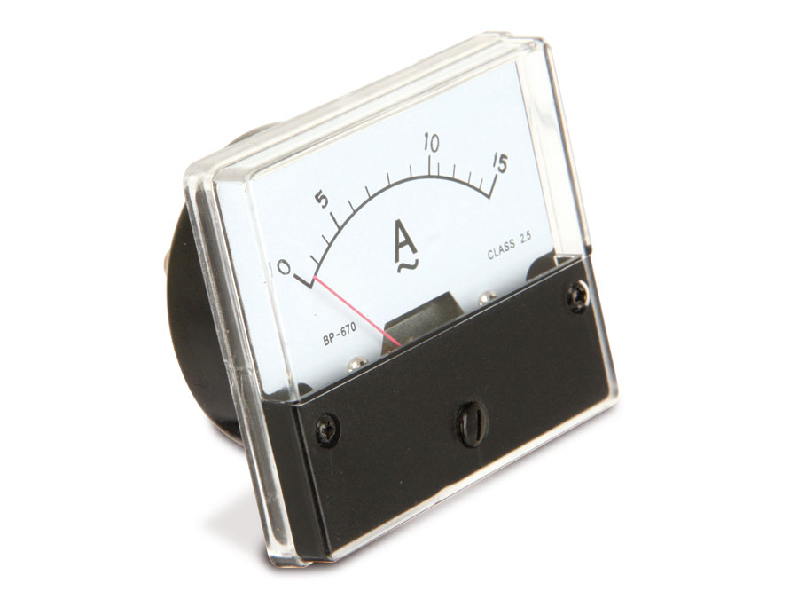 Dreheisen-Einbauinstrument, 0...15 A~